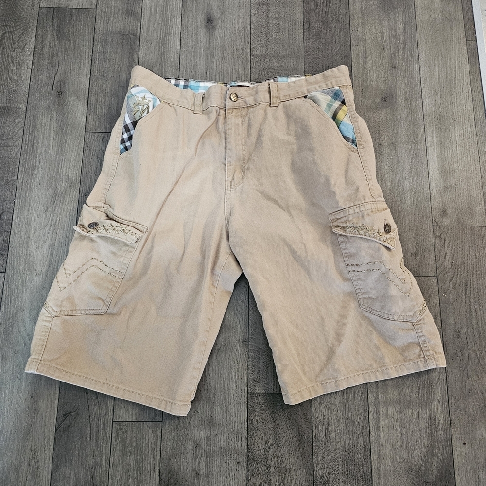 Red Ape Men's Casual Tan Cargo Shorts